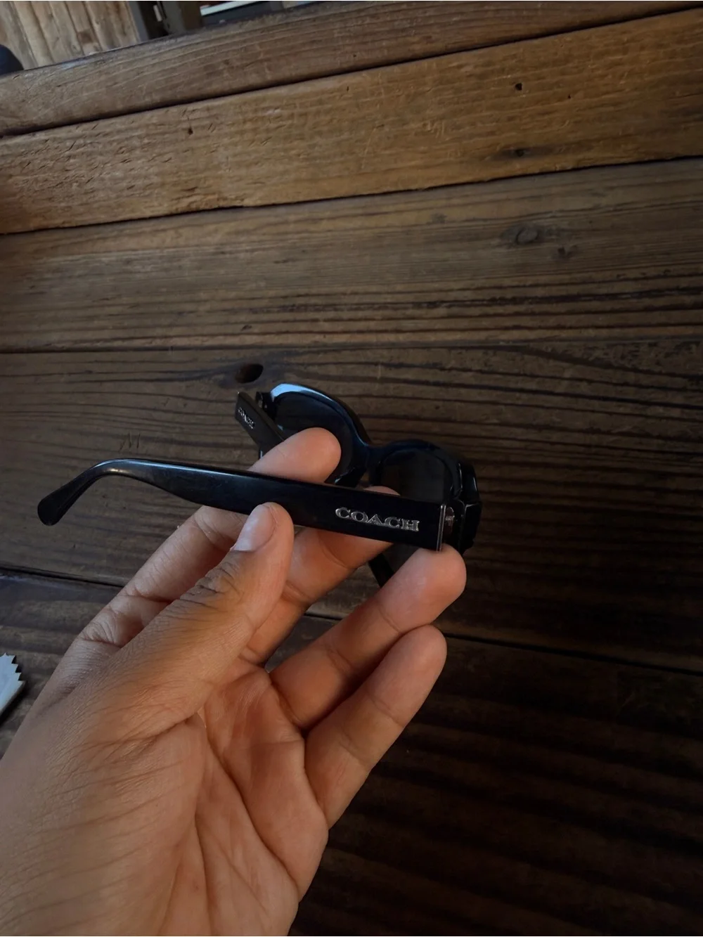 Coach Black Women's Oversized Sunglasses